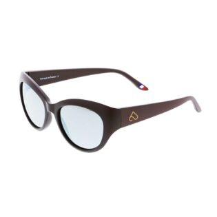 Lunettes de soleil cat eyes marron