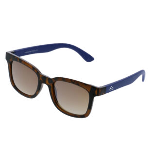 Lunettes de soleil rectangles marron